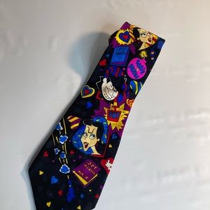 Bolero Boris & Natasha Rocky Bullwinkle Mens Neck Tie Silk Vintage 93’